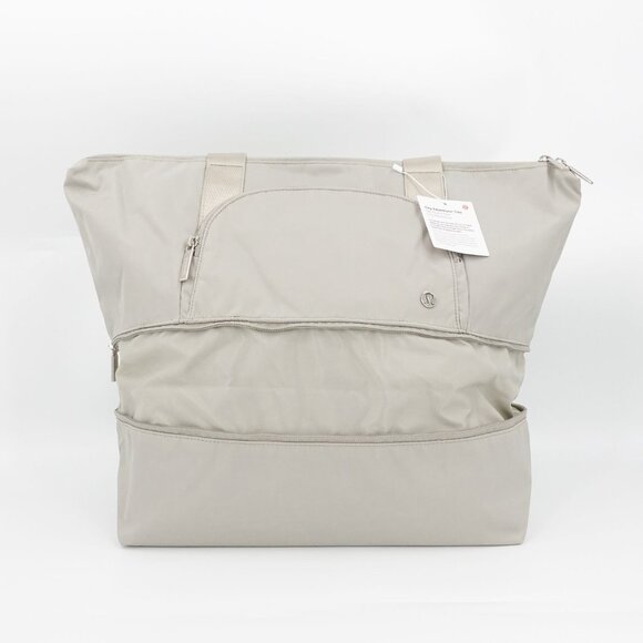 Lululemon Women's City Adventurer Tote 27L Raw Linen Beige OS - Picture 2 of 14